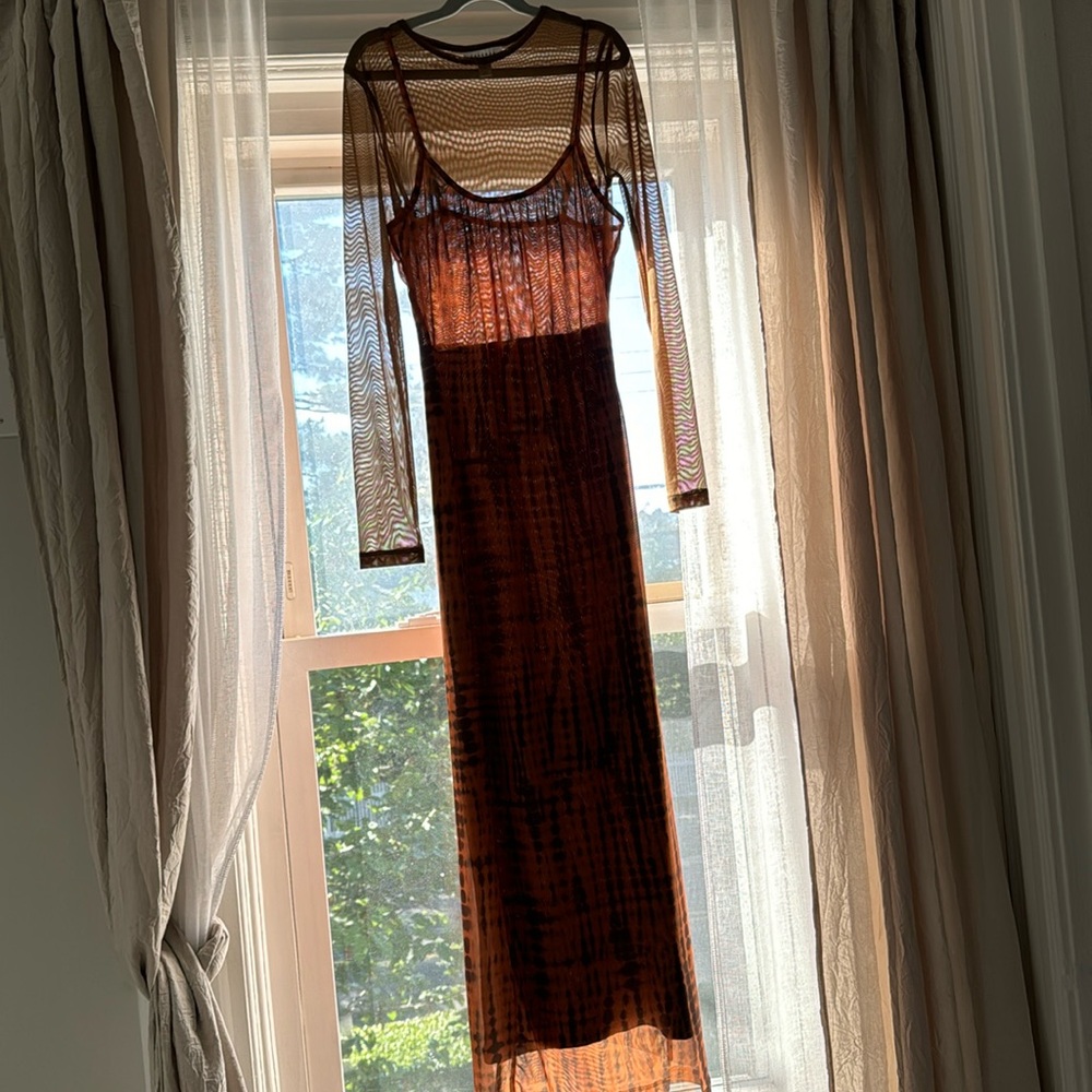 Top Shop mesh croc pattern dress